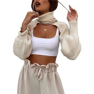 Super Cropped Sweater Turtleneck